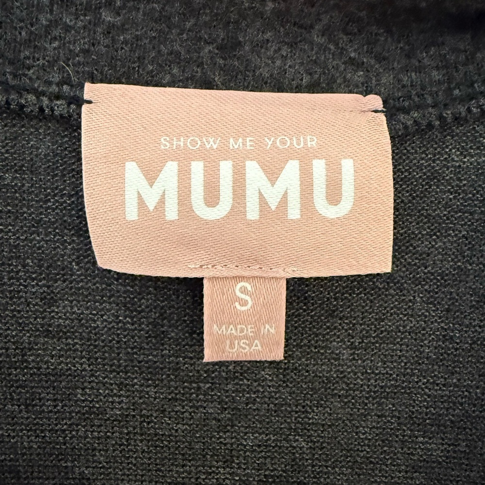 NWT Show Me Your MUMU Jules Cozy Loungewear Jumpsuit Charcoal Gray Size small - Picture 6 of 7